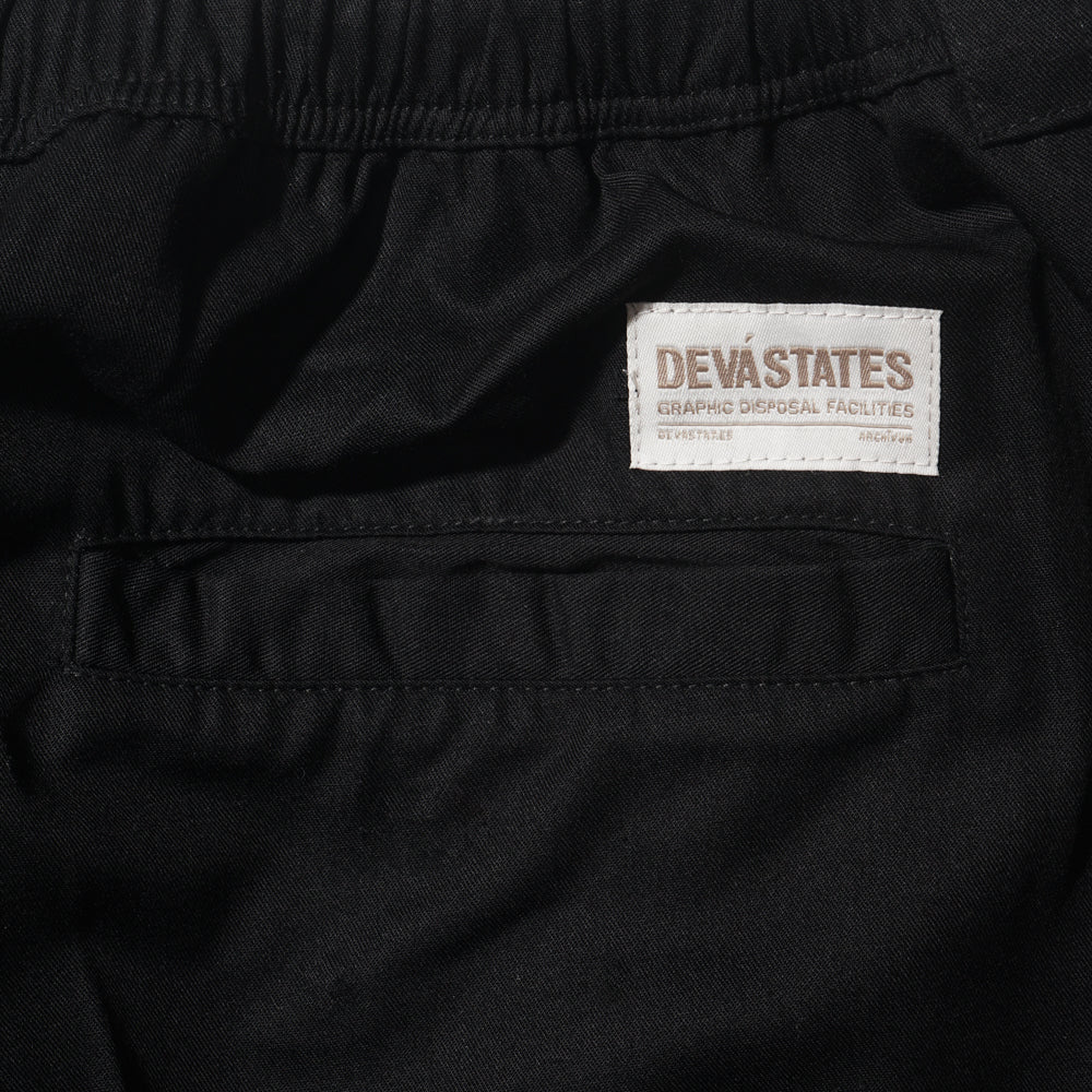 Midtown Pleated Easy Pants (Black) - Image 2