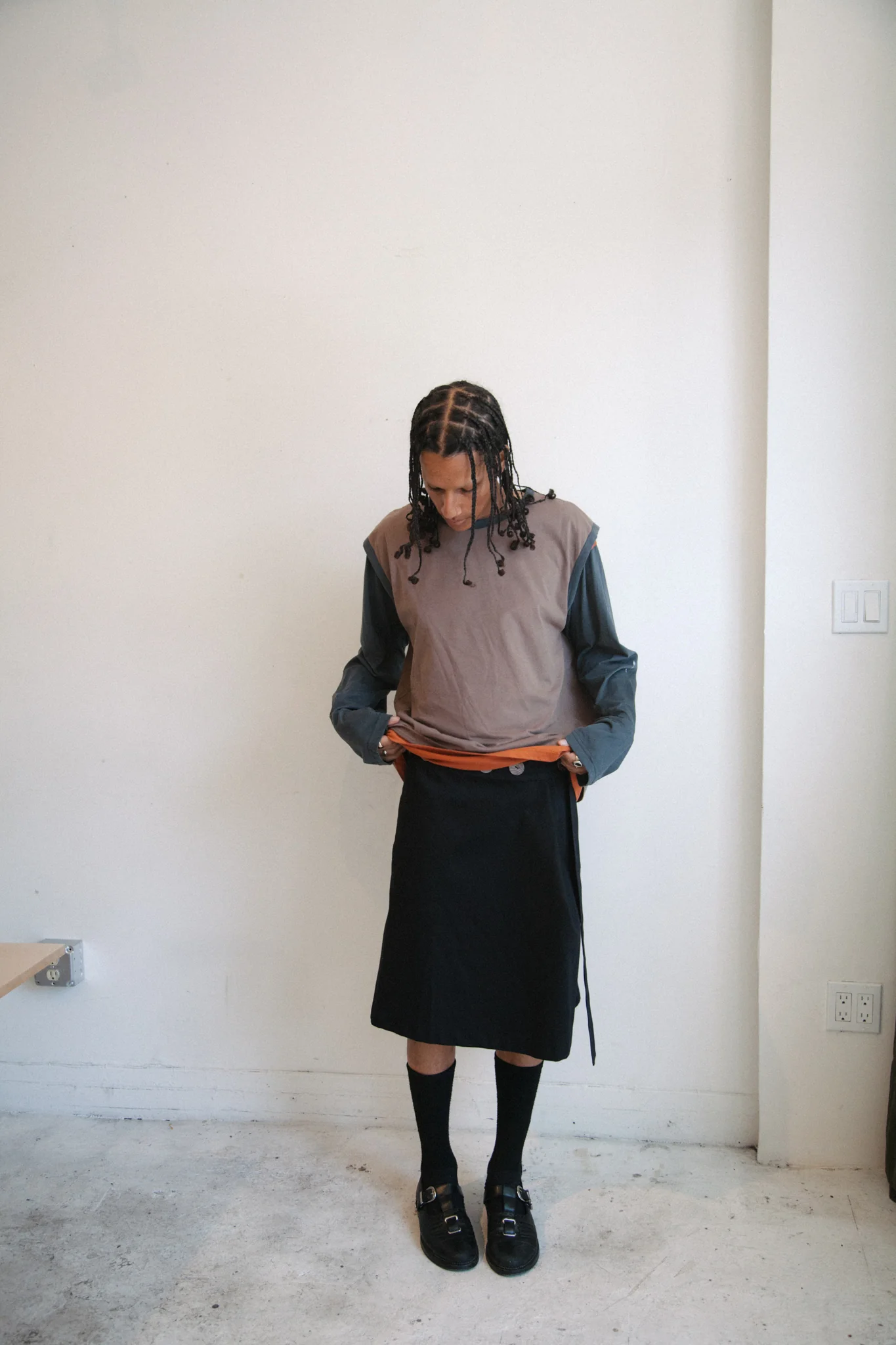 Button Wrap Skirt - Image 4