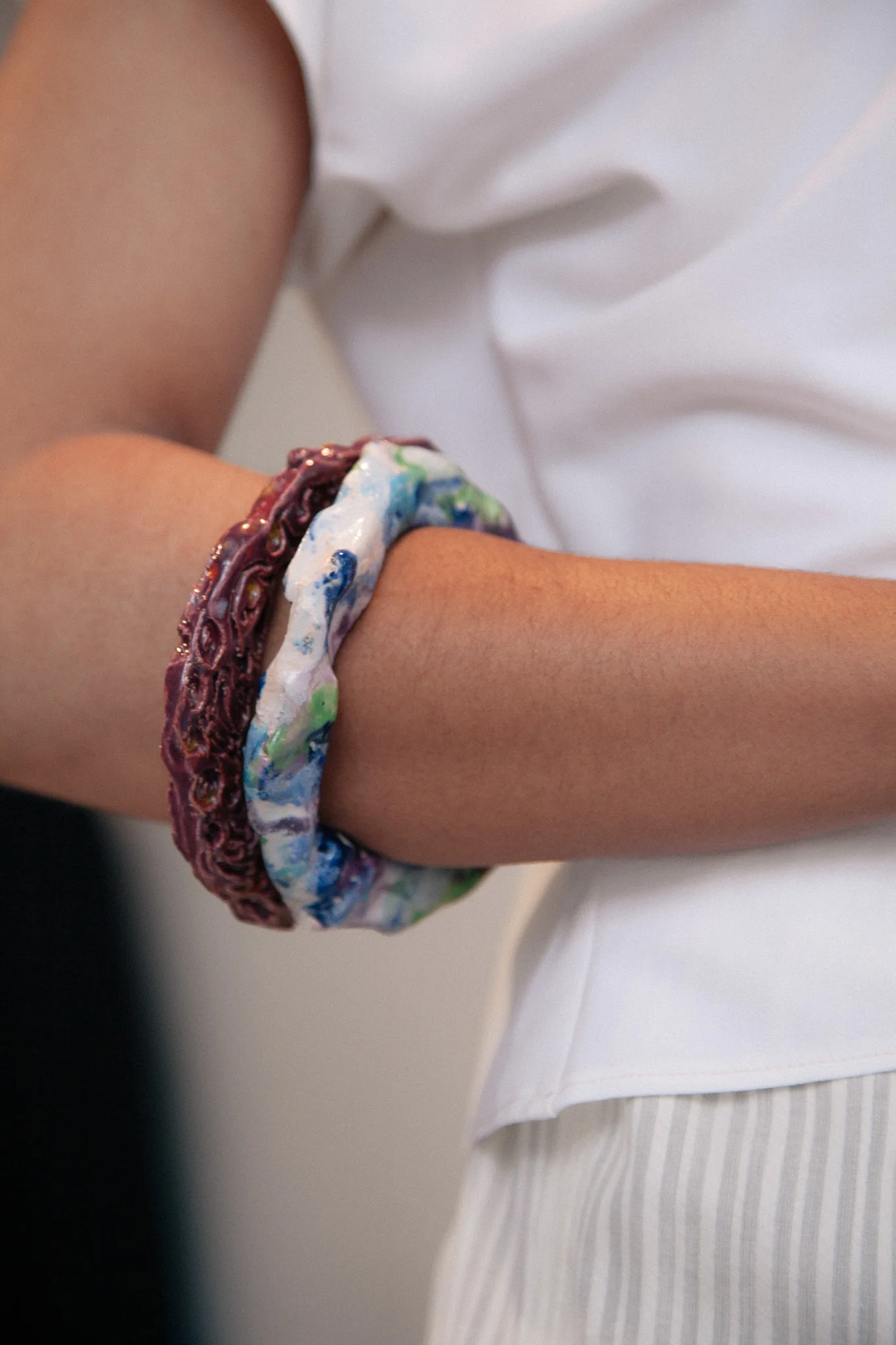 Ceramic Bangle (Prune) - Image 2