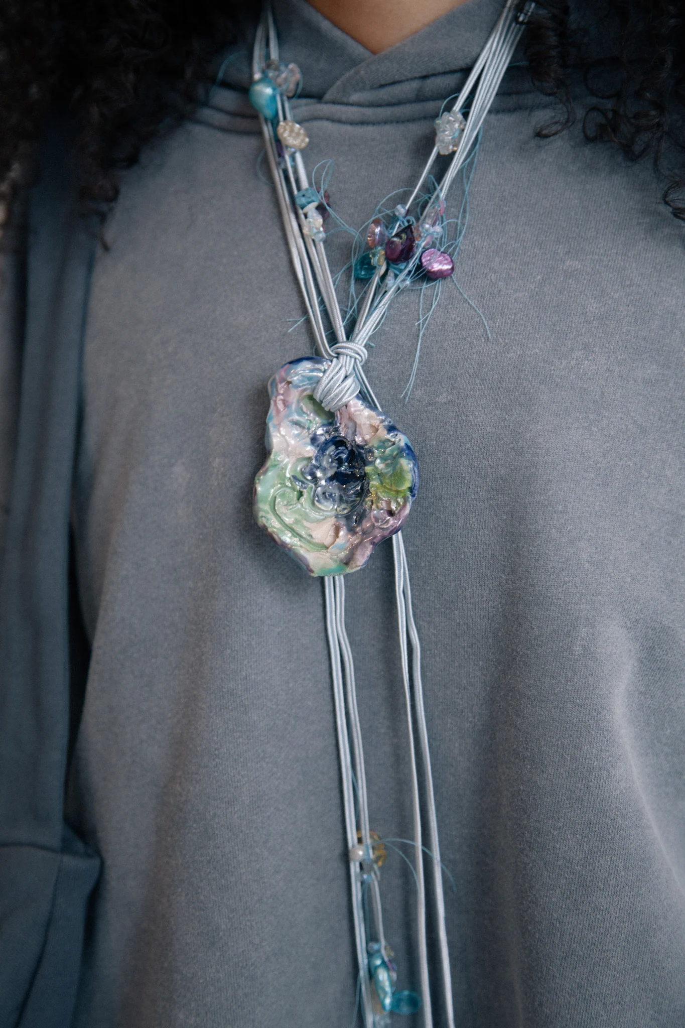 Silver Ondines Necklace
