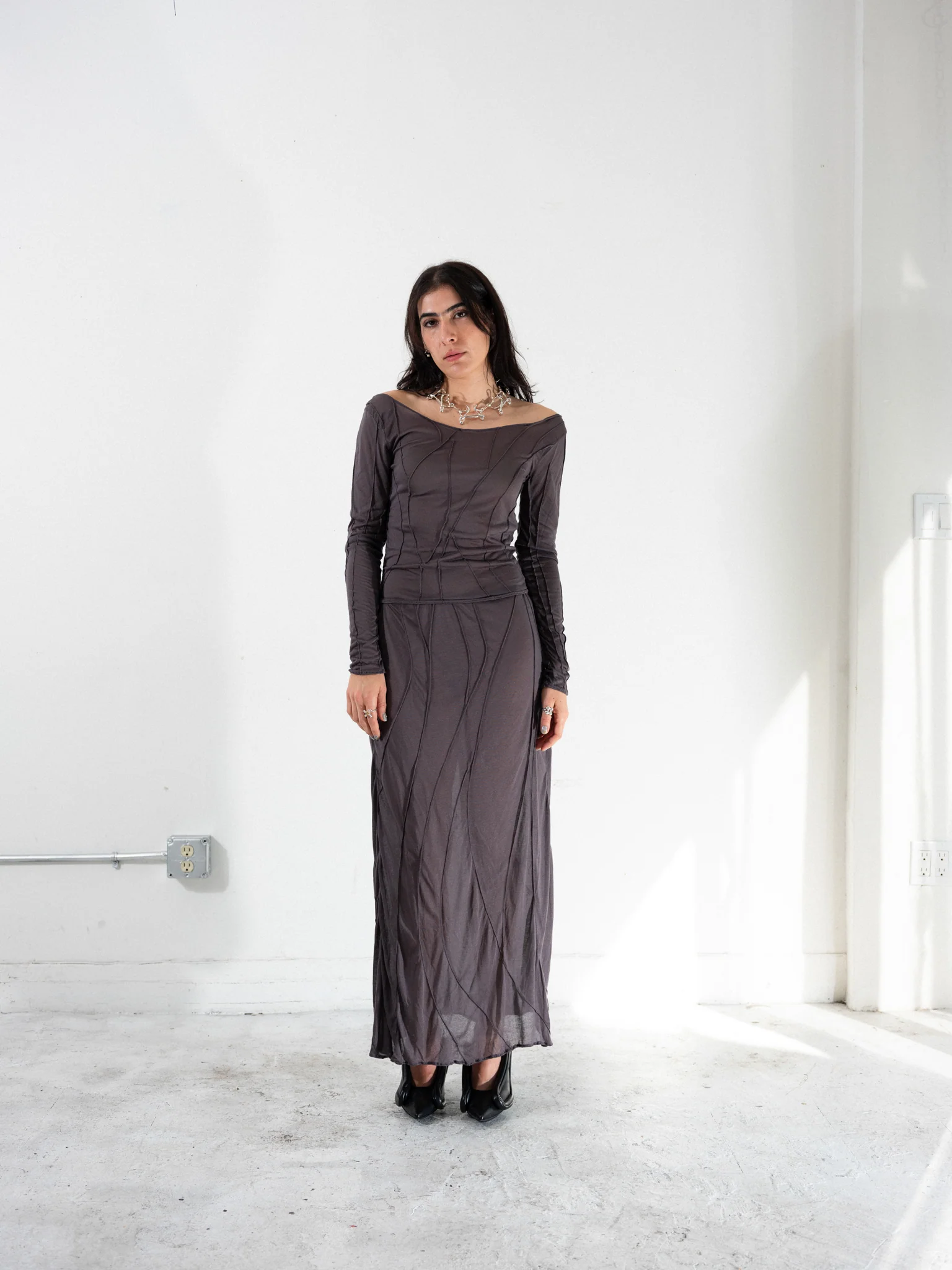 Round Blouse (Purple) - Image 4