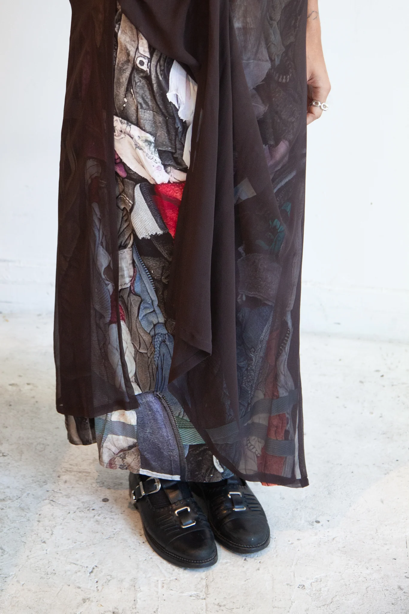 Compressed Garments Silk and Viscose Column Dress - Image 2