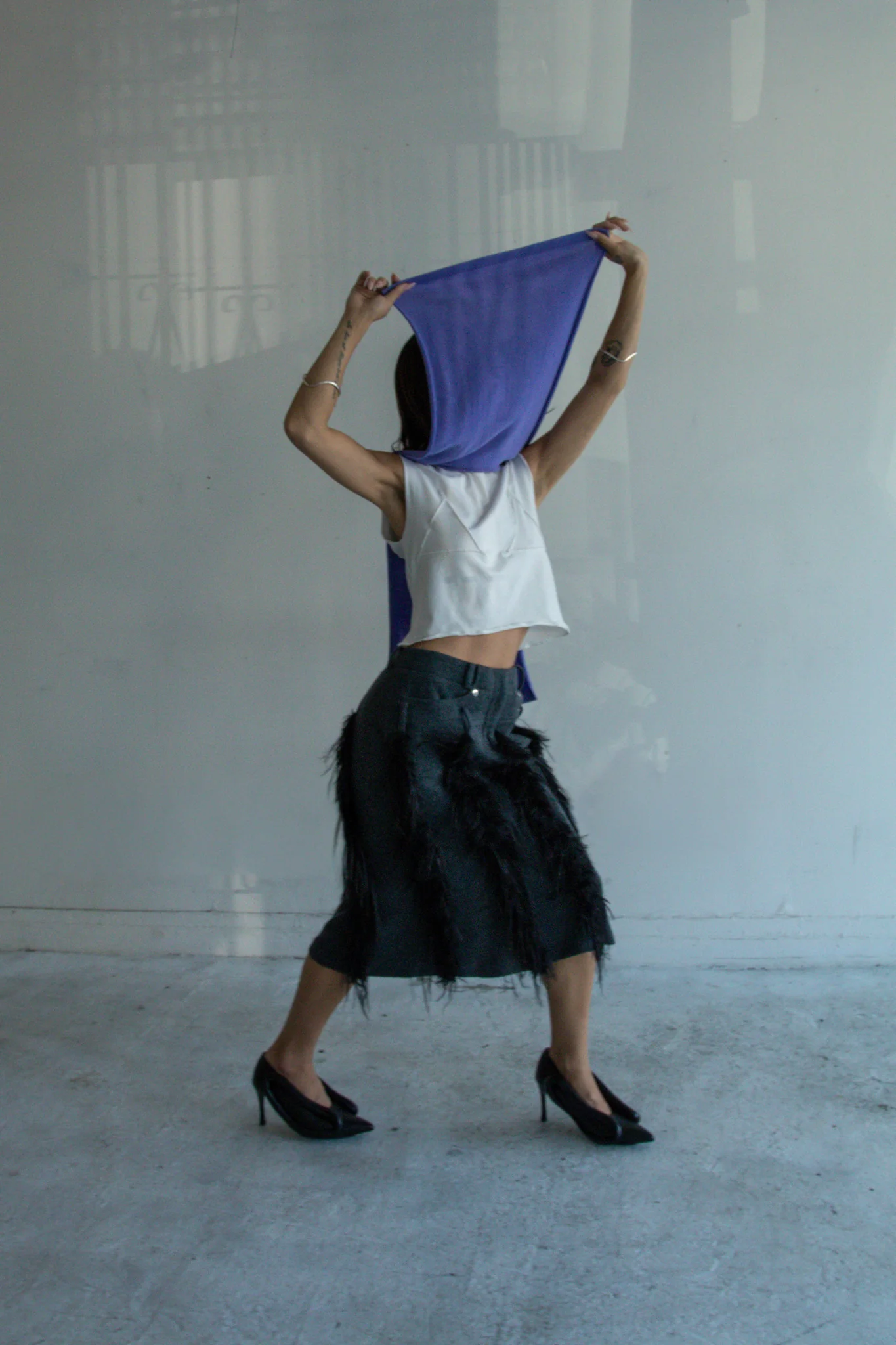 Merino Crew Neck Bib (Lilac) - Image 5