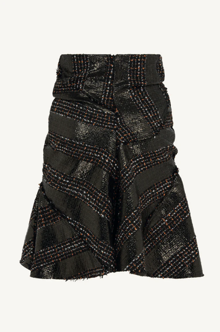 Flame Mini Skirt (Black/Orange) - Image 5