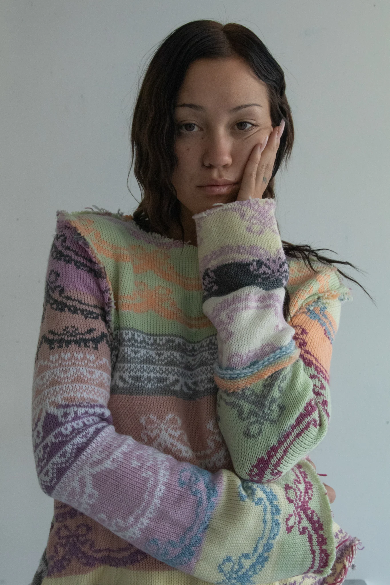Lace Knit Jumper (Multi)